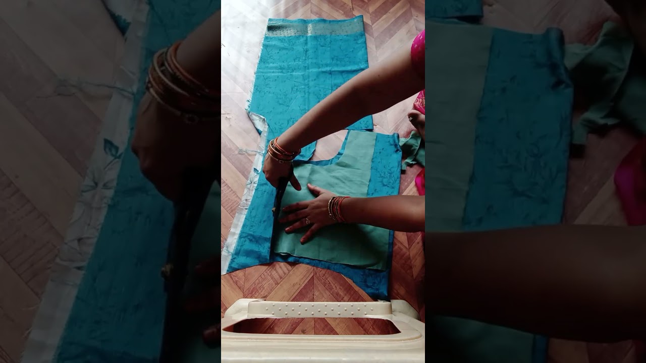 easy lining blouse cutting##shotrs #viralvideo