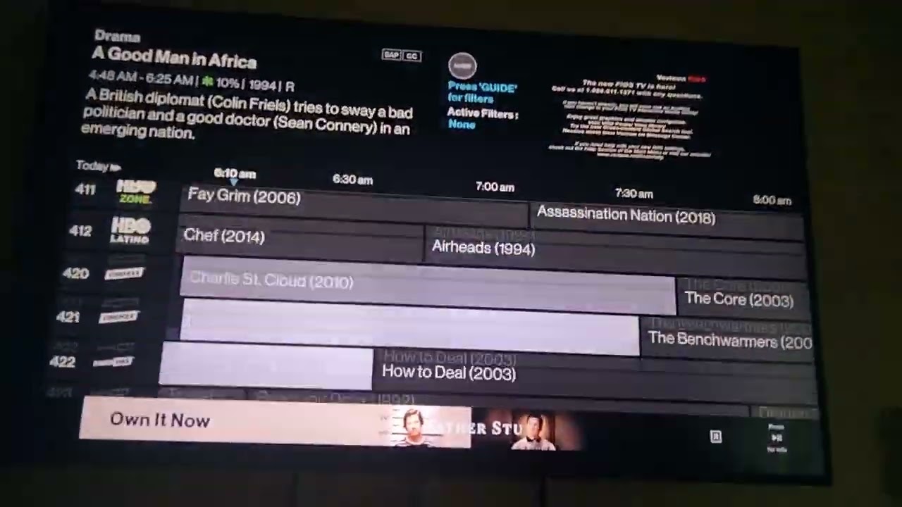Verizon FiOS Channel List Mon 06/06/22 (Not For Kids)