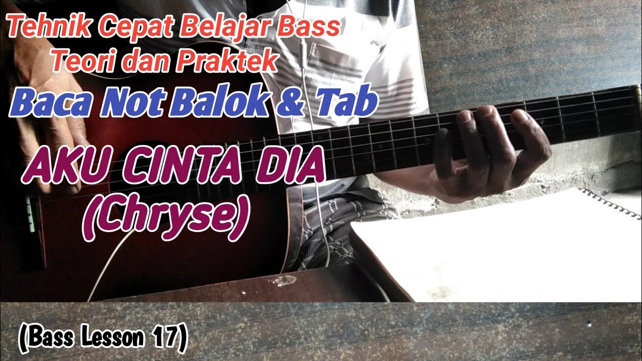 Belajar Bass Teori dan Praktek, Baca Not Balok & Tab Untuk Pemula.