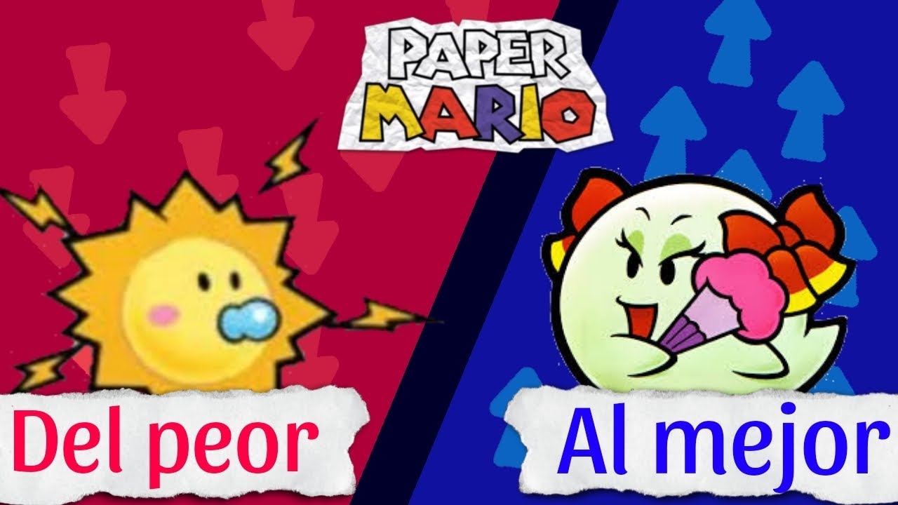 TODOS LOS COMPAÑEROS DE MARIO EN PAPER MARIO 64 DEP PEOR AL MEJOR (segun mi opinión)