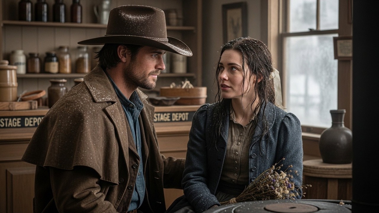 Mail Order Bride Arrived Covered in Snow, The Cowboy Said 