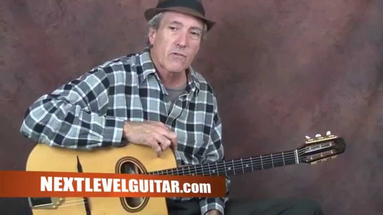 Gypsy Jazz guitar lesson Avalon inspired pt2 lead solo patterns licks devices open strings