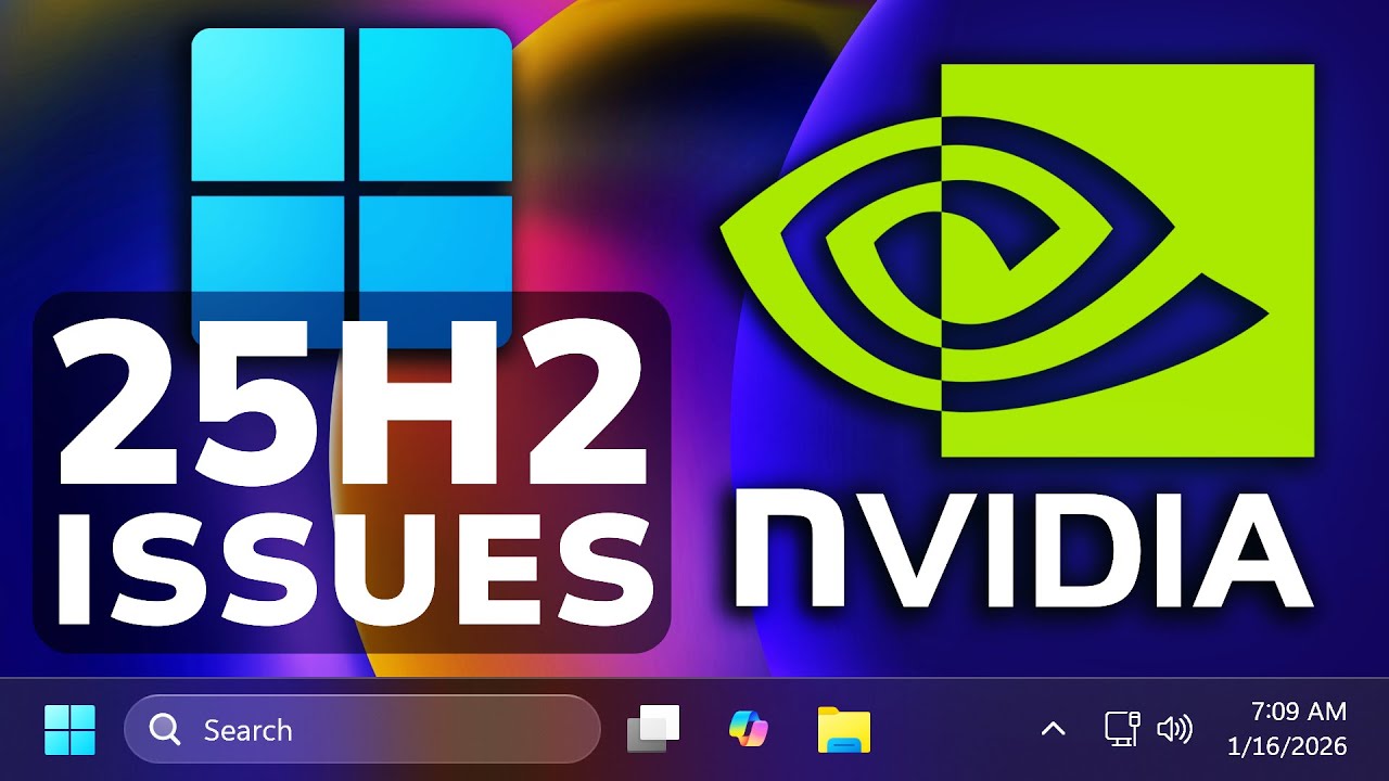 New Windows 11 25H2 Problems in the Latest Update KB5074109 - NVIDIA Black Screen, Connection Issues