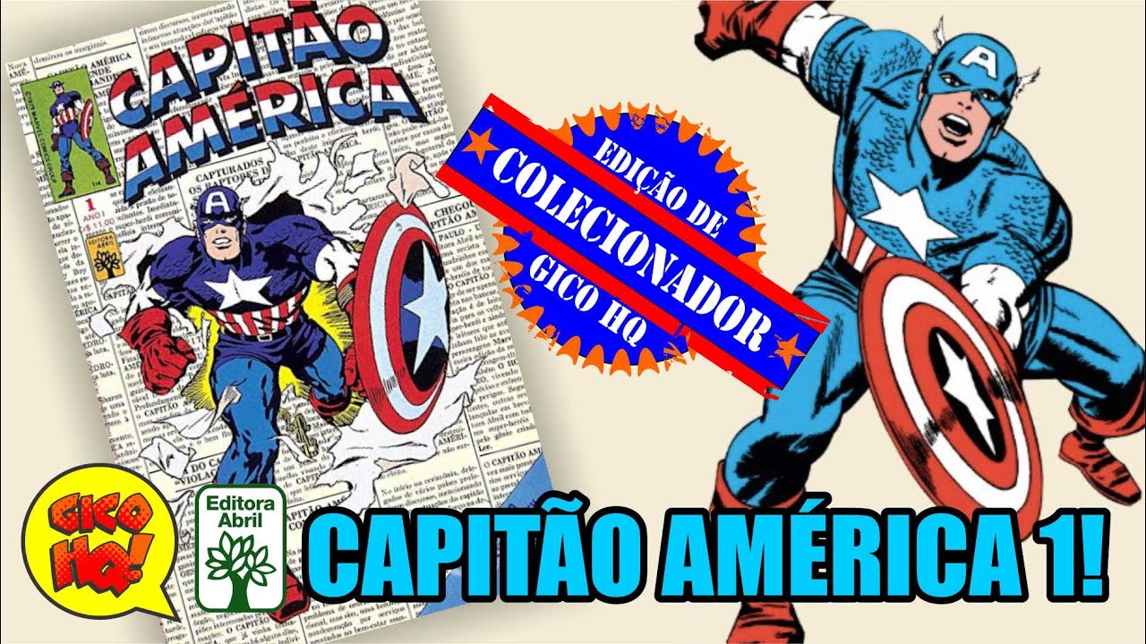 CAPITÃO AMÉRICA Nº1 DA ABRIL! EDIÇÃO DE COLECIONADOR!
