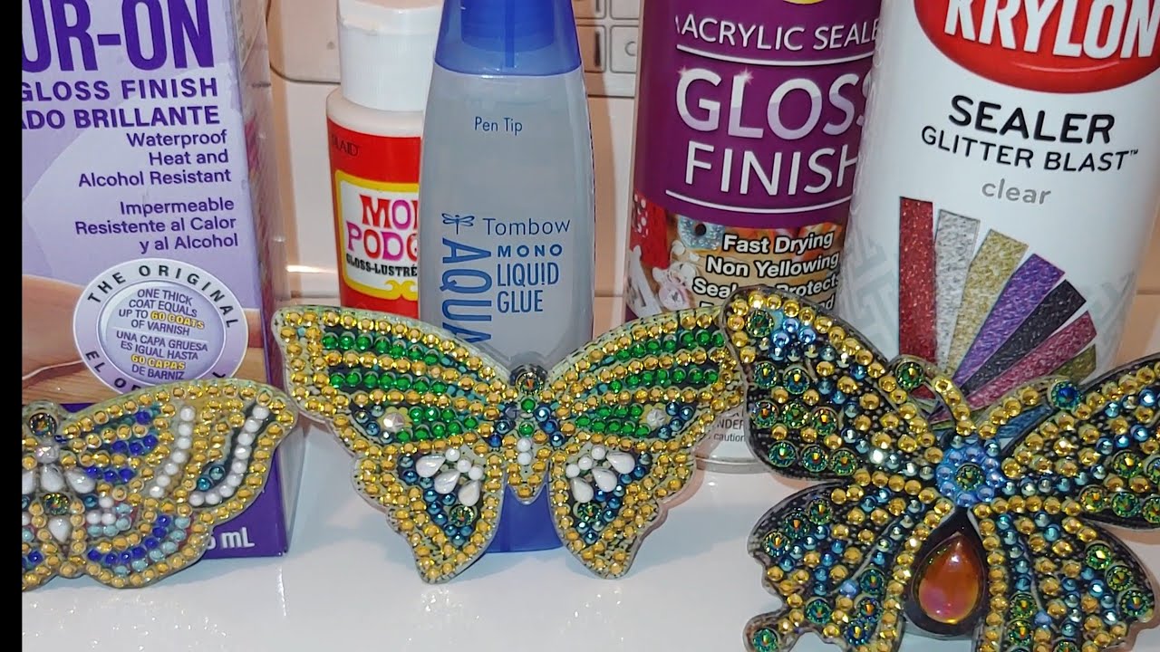 #54. DIAMOND PAINTING SEALANT - WHICH TO CHOOSE? SEALING UNIQUE SHAPED CRYSTAL KITS.