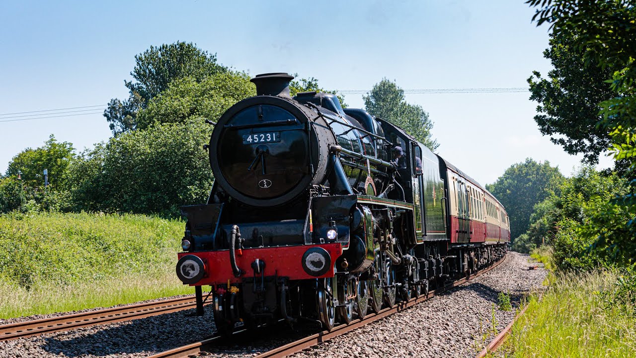 45231 at Creech St. Michael with 1Z26 to Kingswear - 12rd June 2021
