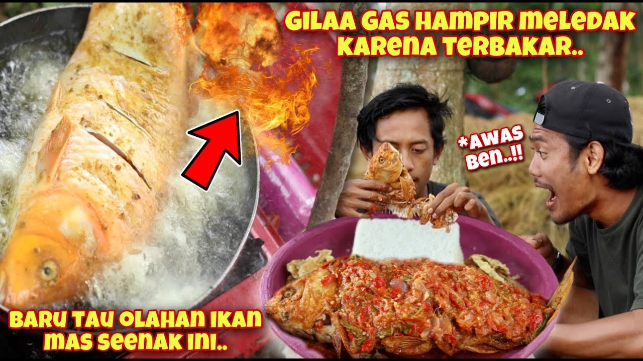 GAS HAMPIR MELED4K SAAT MENGOLAH PECAK IKAN MAS KHAS BETAWI