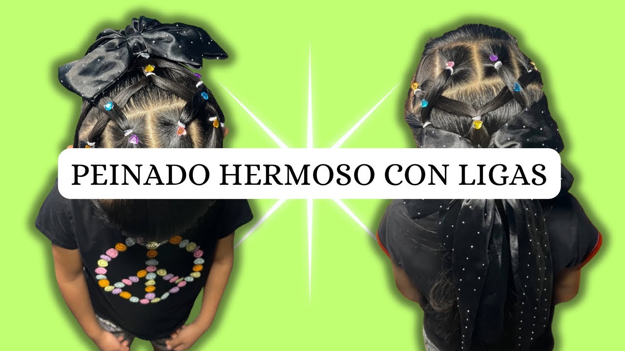 PEINADO DE COLETA HERMOSO CON LIGAS!💝💝