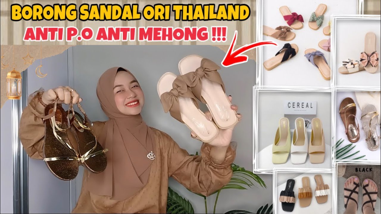 SHOPEE HAUL SANDAL BANGKOK THAILAND EDISI LEBARAN 2023 !!!