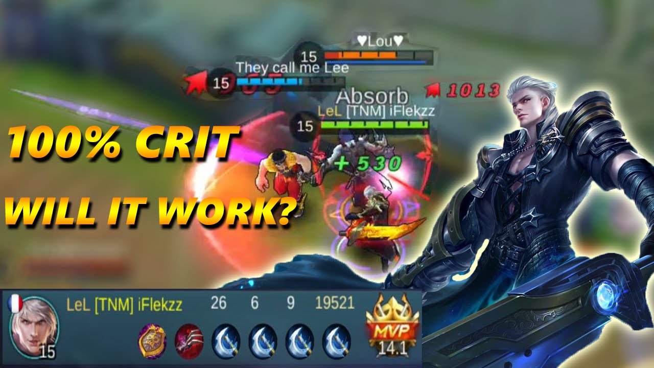 100% CRIT ALUCARD WORKS?! MOBILE LEGENDS