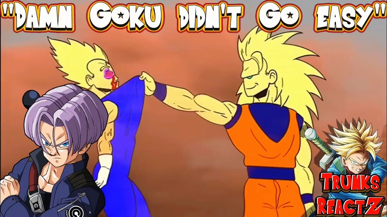 Trunks ReactZ To Majin Vegeta vs SSJ3 Goku (DBZ Parody) by @boneheadanimations