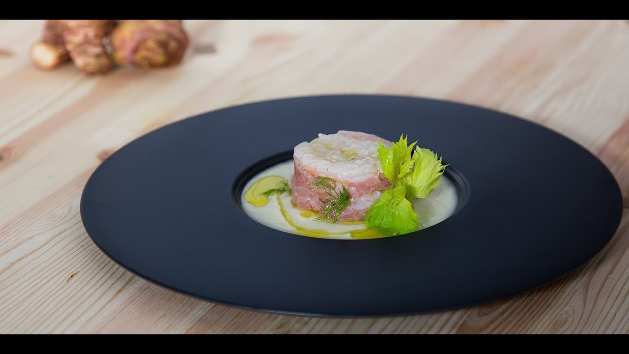 Tartare di vitello con scampi e topinambur | Chef Tano Simonato | Sfizioso