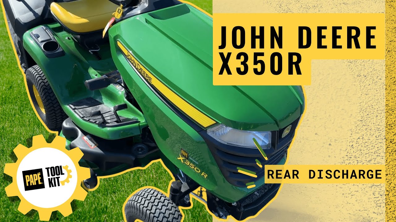 John Deere X350R Riding Lawn Mower Overview