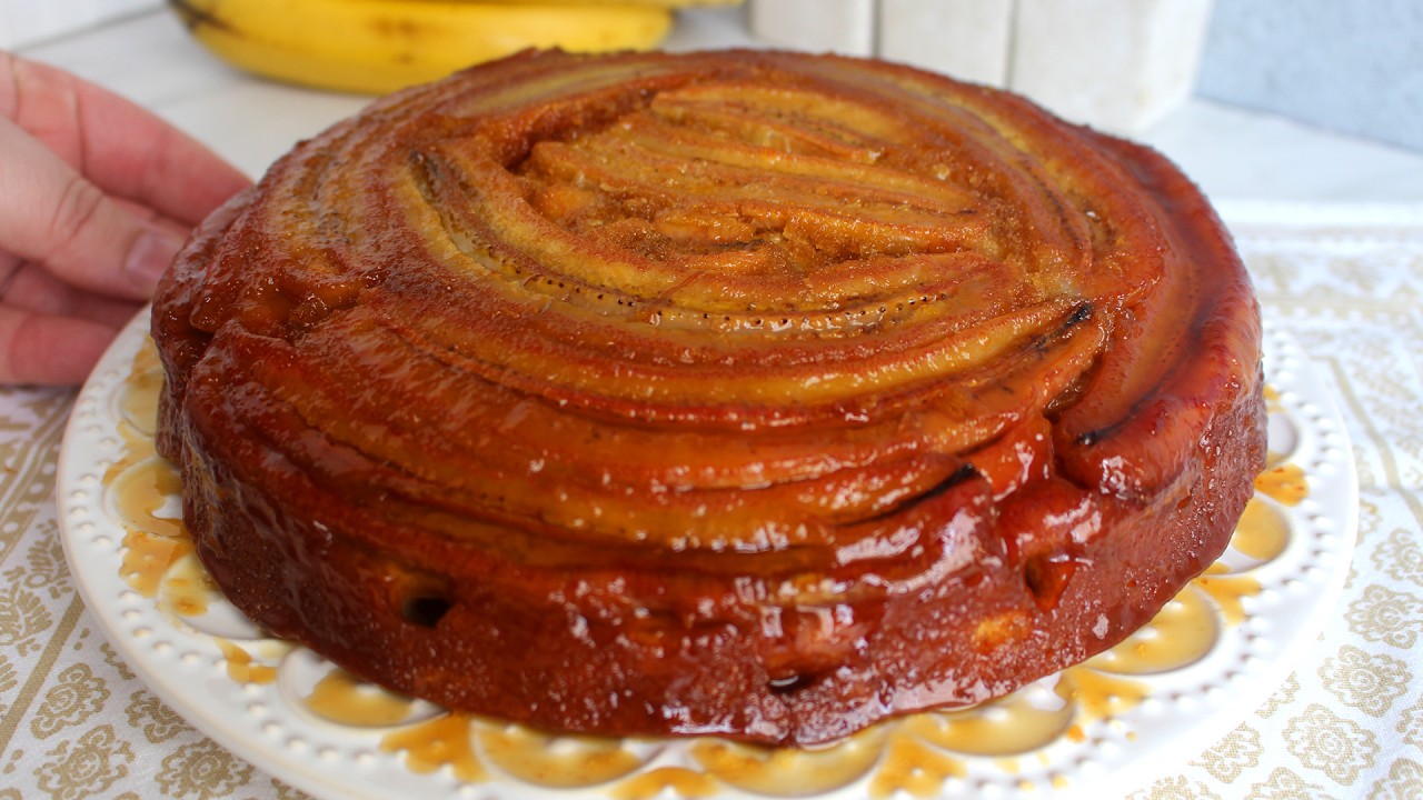 O MELHOR BOLO DA VIDA - BOLO DE BANANA CARAMELIZADA - RECEITAS QUE AMO