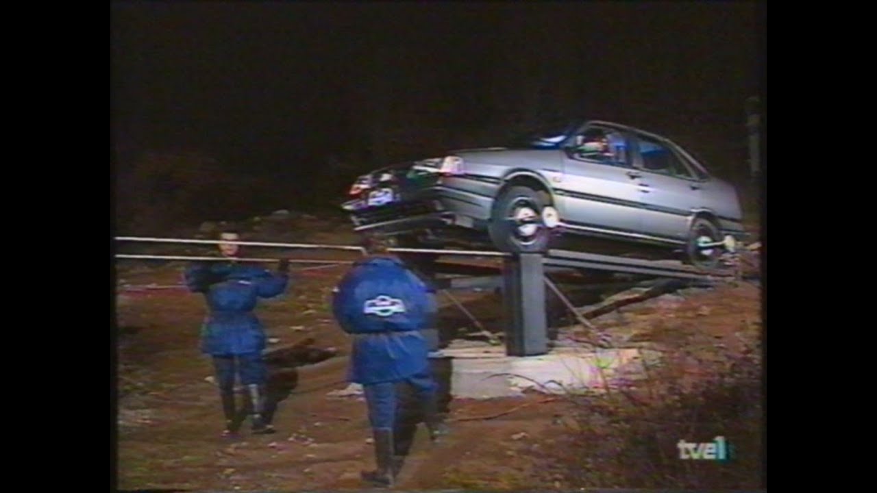 ¿Que apostamos? Coche cruzando río sobre 2 cables de acero (TVE 1994)