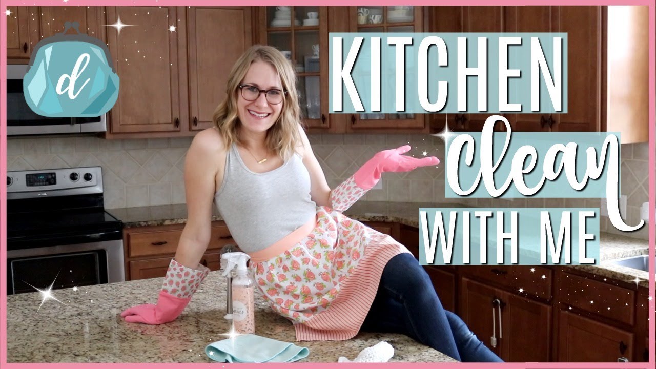 KITCHEN CLEAN WITH ME! 💕 $1 Tips & Deep Cleaning Motivation 2018