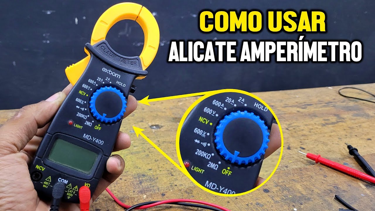 Como Usar Alicate Amper&iacute;metro passo a passo