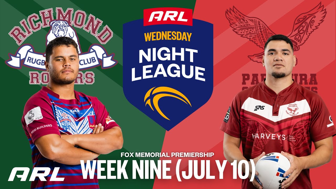 Richmond Bulldogs v Papakura Sea Eagles | ARL Wednesday Night League | Fox Memorial Premiership
