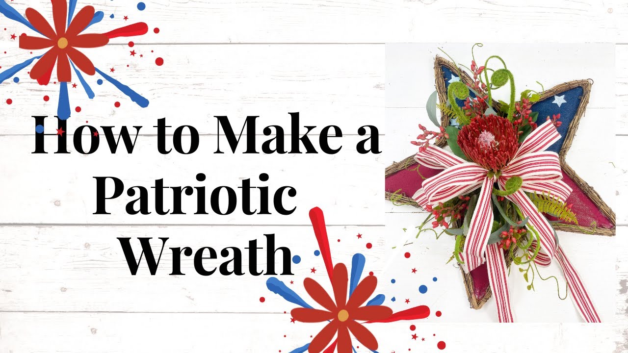 How to make a patriotic wreath quickly