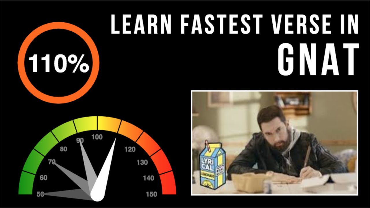 Learn Eminem's Fastest Verse In 'Gnat' (Slowed Down + Scrolling Lyrics)