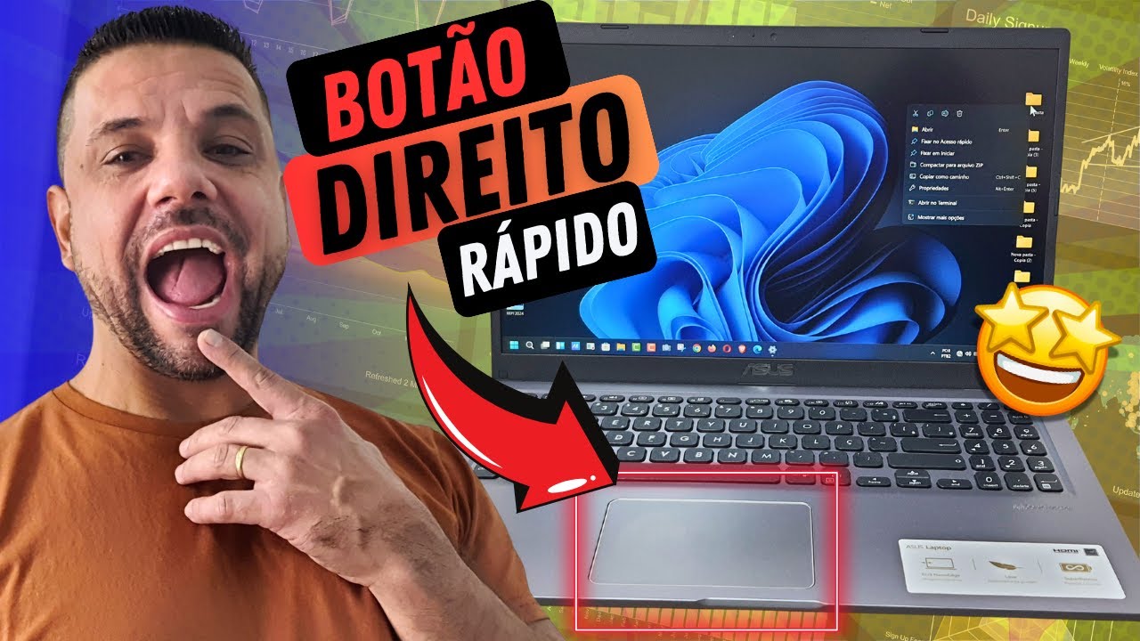2 formas RÁPIDAS Para Utilizar o BOTÃO DIREITO do Mouse No TOUCHPAD DE NOTEBOOKS com WINDOWS 11