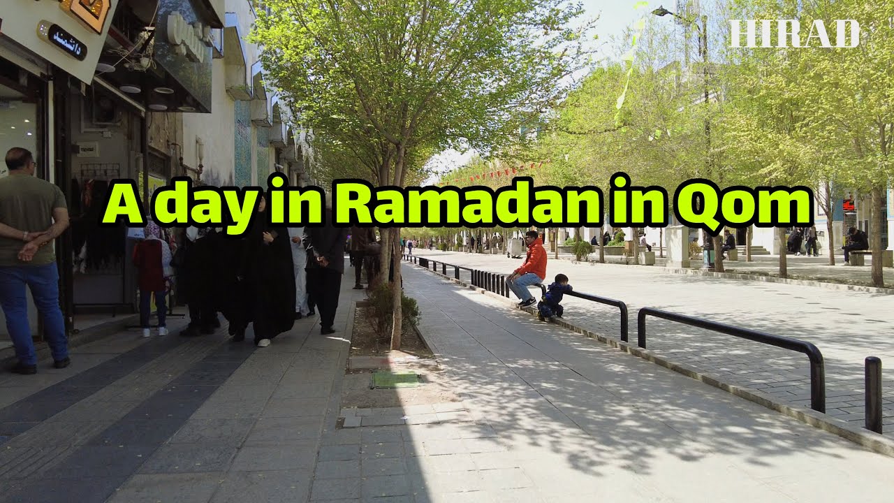 Qom Iran (4k), walking tour in Qom near holy shrine hazrat Masoume