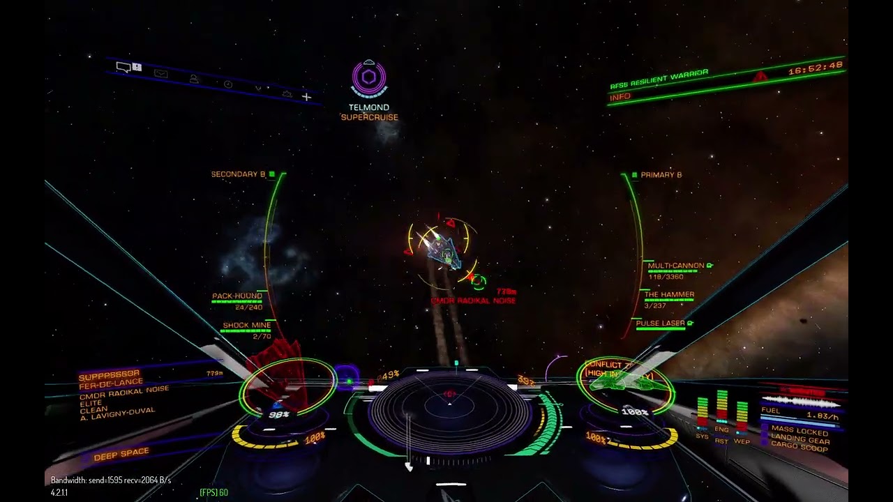 Elite Dangerous PVP Admiral Tom Cruise vs Radical Noise