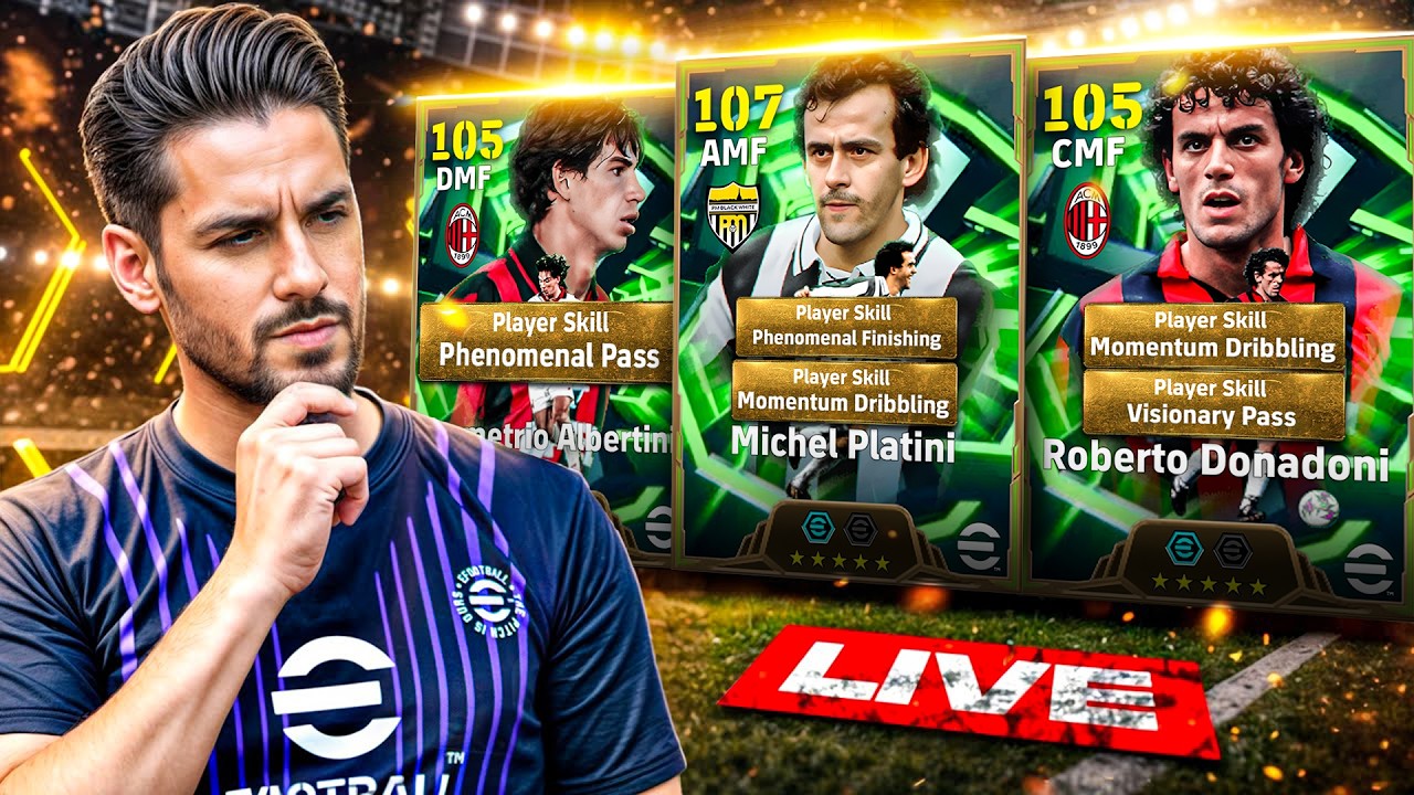 PLATINI, DONADONI & ALBERTINI LIVE REVIEW 🔥 eFootball OPEN ROUND 1 (MAIN ACCOUNT)