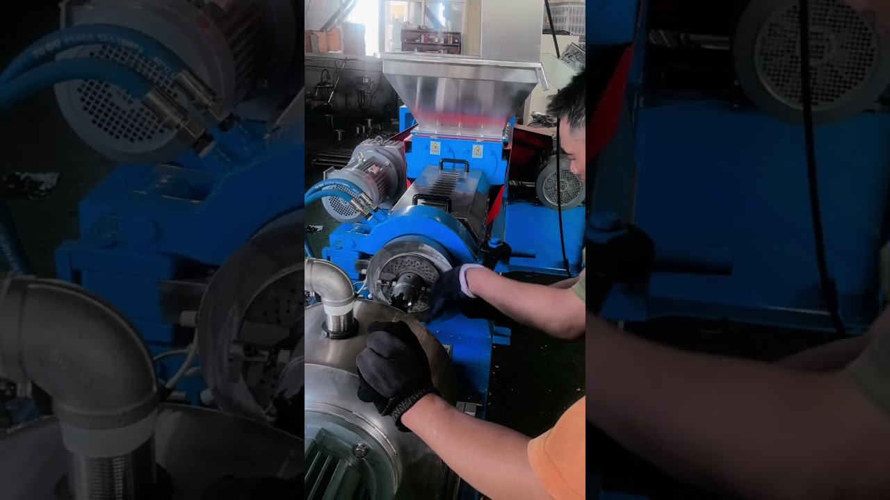 EVA compound Granulation Plant 丨trial run丨EVA graulation Extruder machine丨TPR granulation Extruder