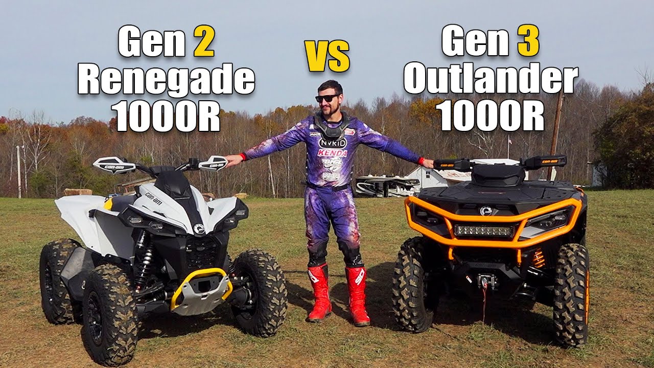 Can Am Gen Outlander 1000R vs Renegade 1000R Shootout Gen 3 vw Gen 2