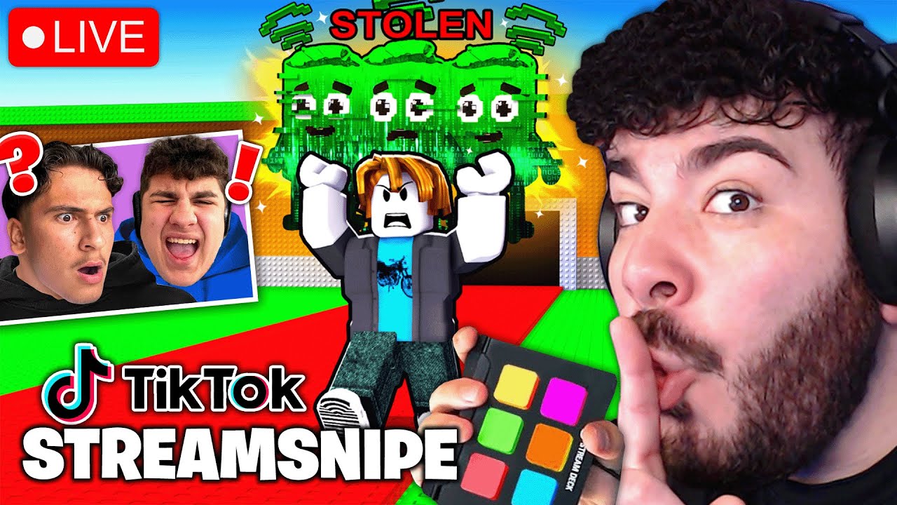 Ich STREAMSNIPE TIKTOKER mit SOUNDBOARD bis sie STREAM BEENDEN ... Steal A Brainrot