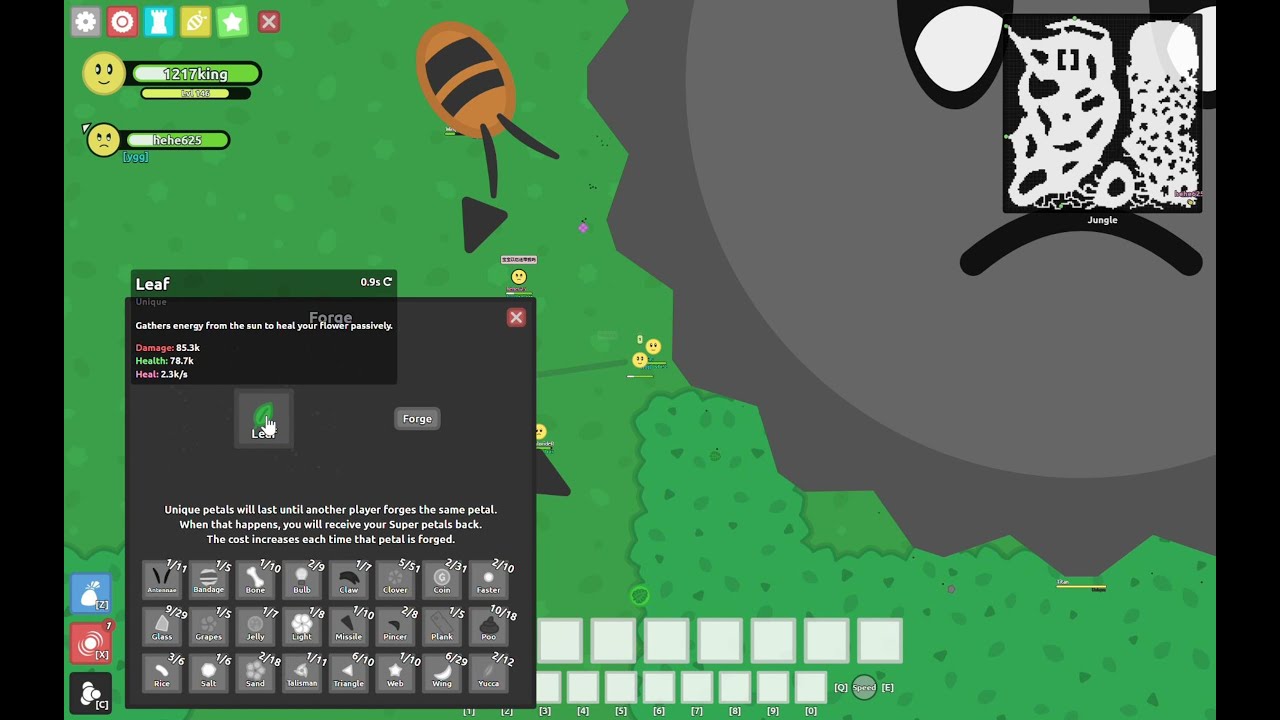 【florr.io】1217king's q leaf forge!