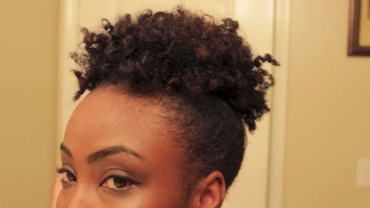 Styling My Natural Short Hair (High Puff Ball)