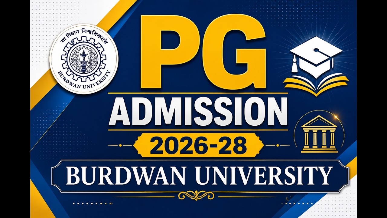 PG ADMISSION 2026 II BURDWAN UNIVERSITY