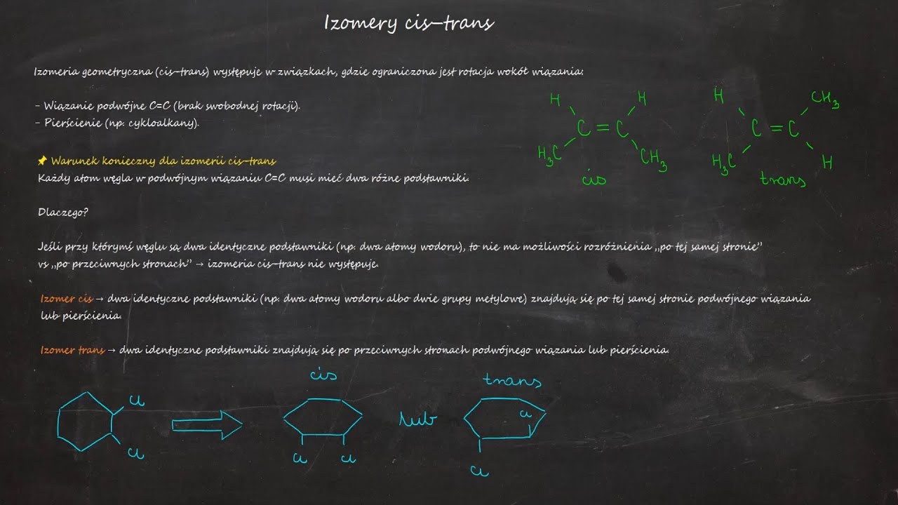 Izomery cis - trans. Izomeria cis - trans