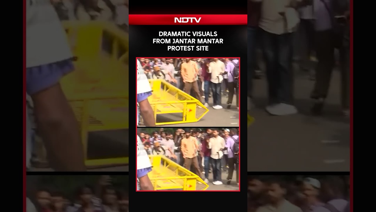 Dramatic Visuals From Jantar Mantar Protest Site