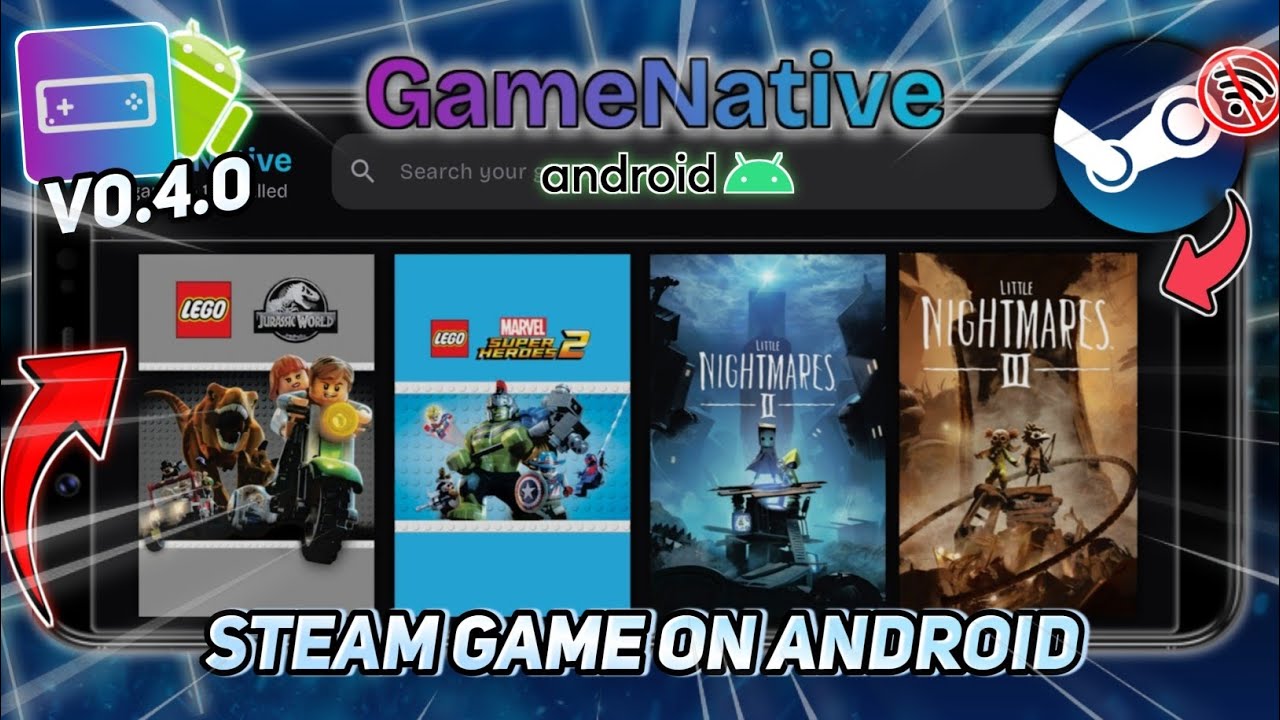 Main Game Steam Original Di HP Android Offline!! - Game Native V0.4.0