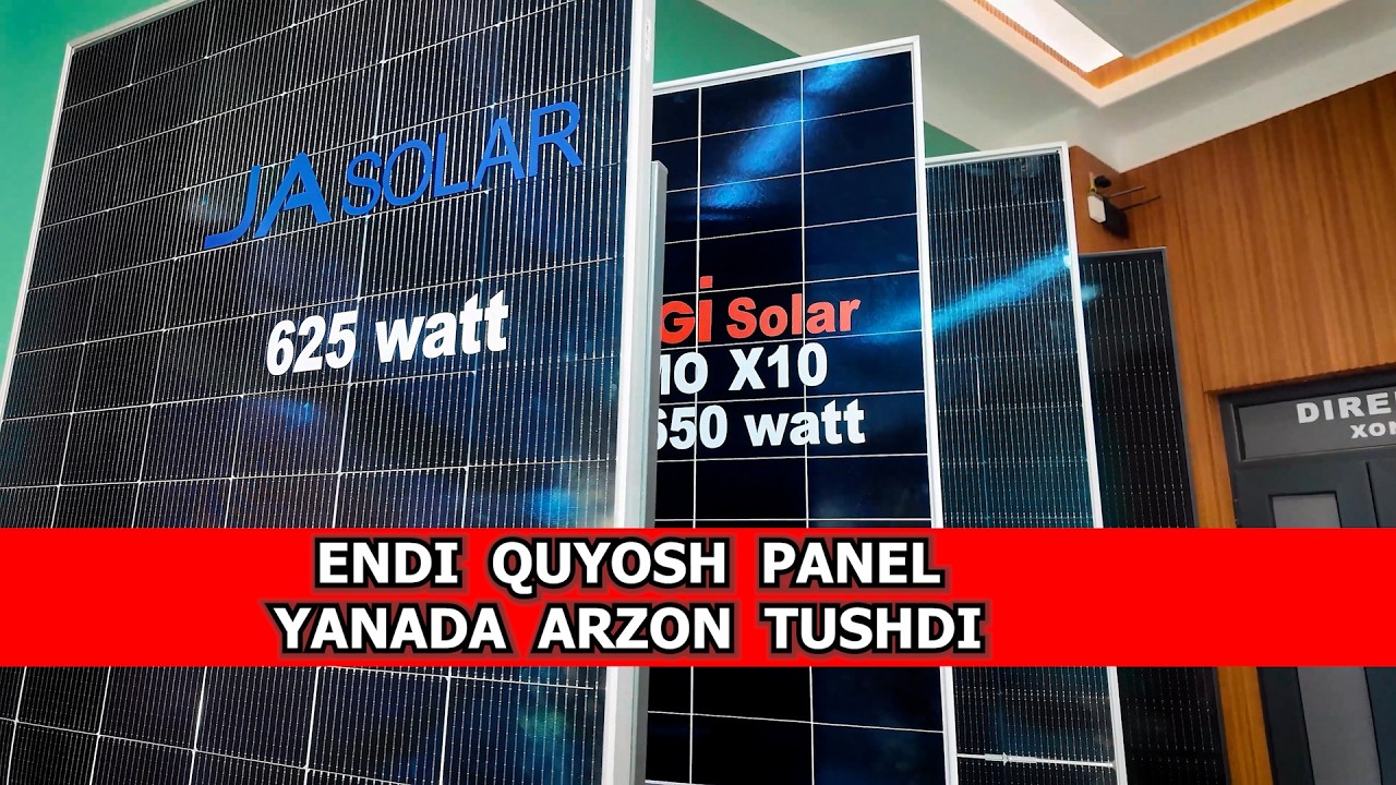ENDI  QUYOSH PANEL YANADA ARZON TUSHDI. 