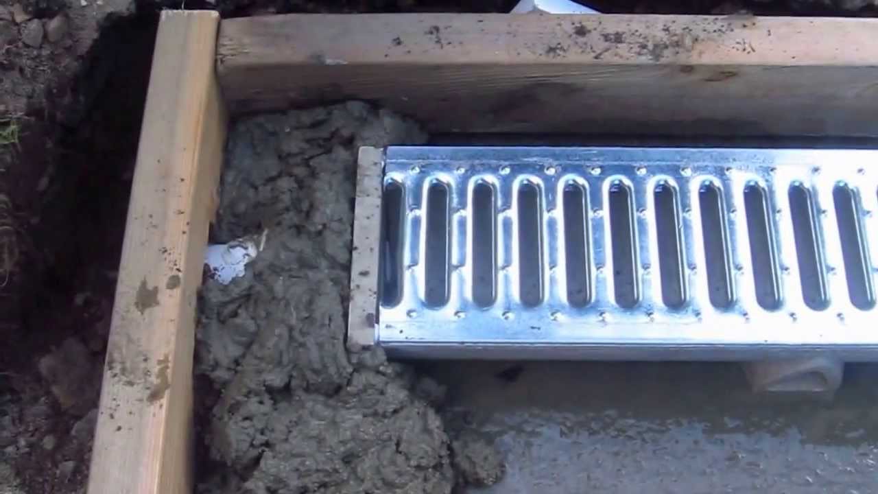 Install a Trench Drain Video 5 of 7