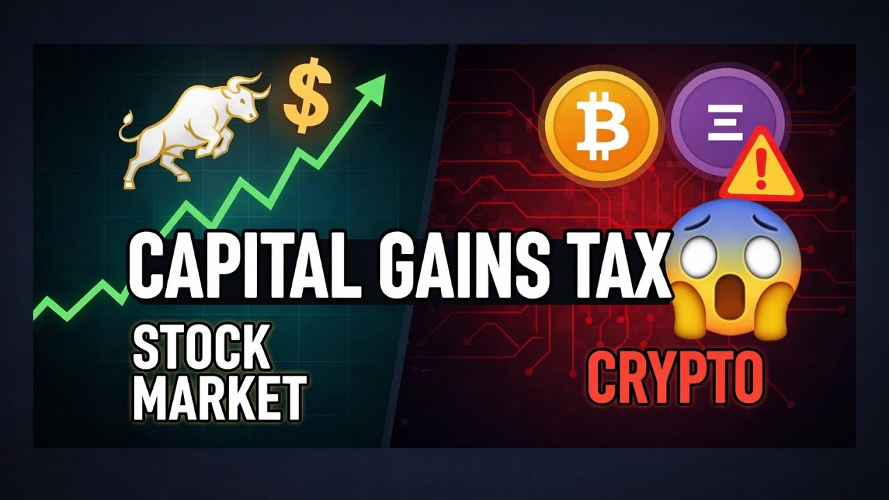 Capital Gains Tax Shock! Stocks vs Crypto Explained Simply 