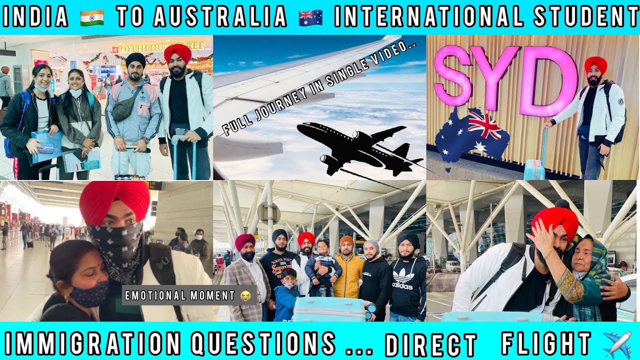Delhi To Sydney | India To Australia 🇦🇺 | International Student | Emotional Vlog 😭❤️