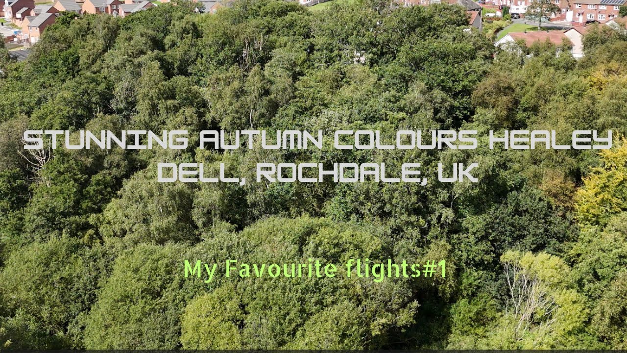 My favourite  drone flights number1 - Late Summer Helix in Healey Dell