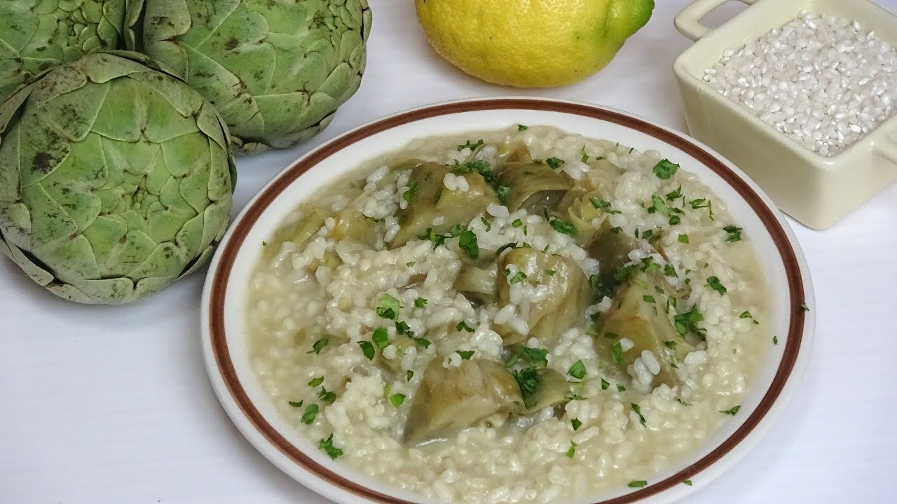 ARROZ CREMOSO CON ALCACHOFAS,Receta saludable, Rica  y Fácil🤩CREAMY RICE WITH ARTICHOKES