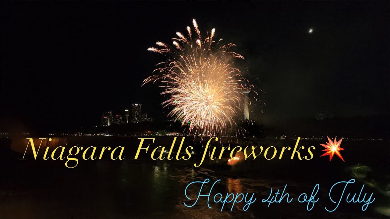 Happy 4th Of July Fireworks 🎇| Fireworks At Niagara Falls 2022 | Niagara Falls Night View 🤩
