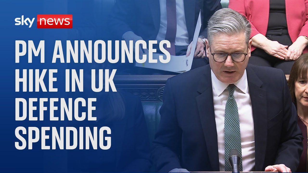 UK defence spending to rise to 2.5% of GDP by 2027, funded by cut to foreign aid