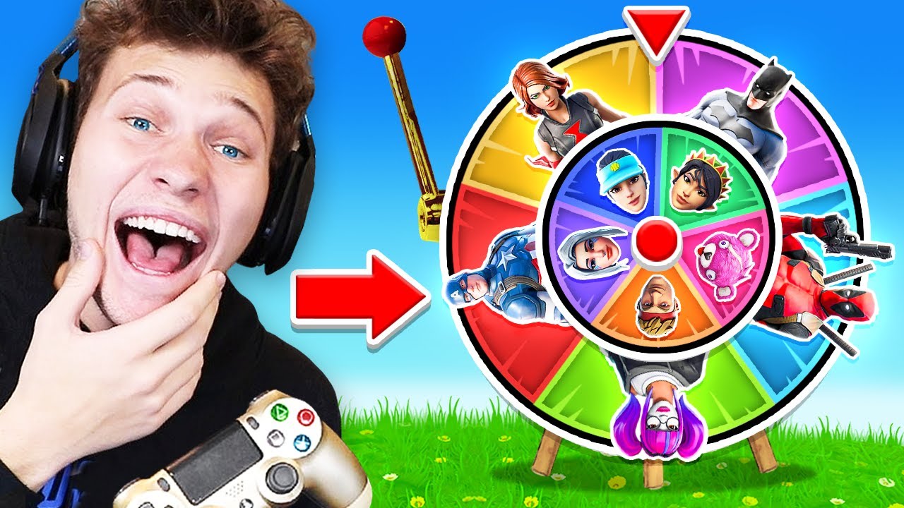The *RANDOM* Spin The Wheel Skin Challenge In Fortnite!