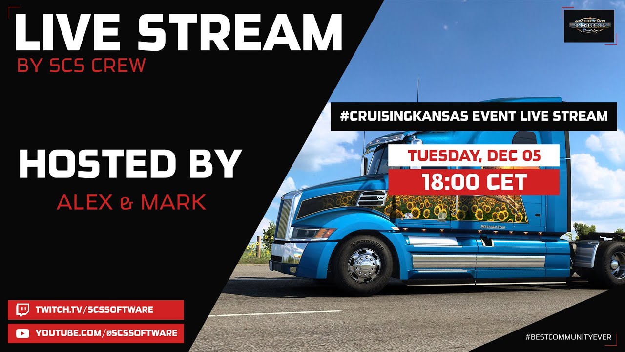 #CruisingKansas World of Trucks Event! | SCS Software 🚛