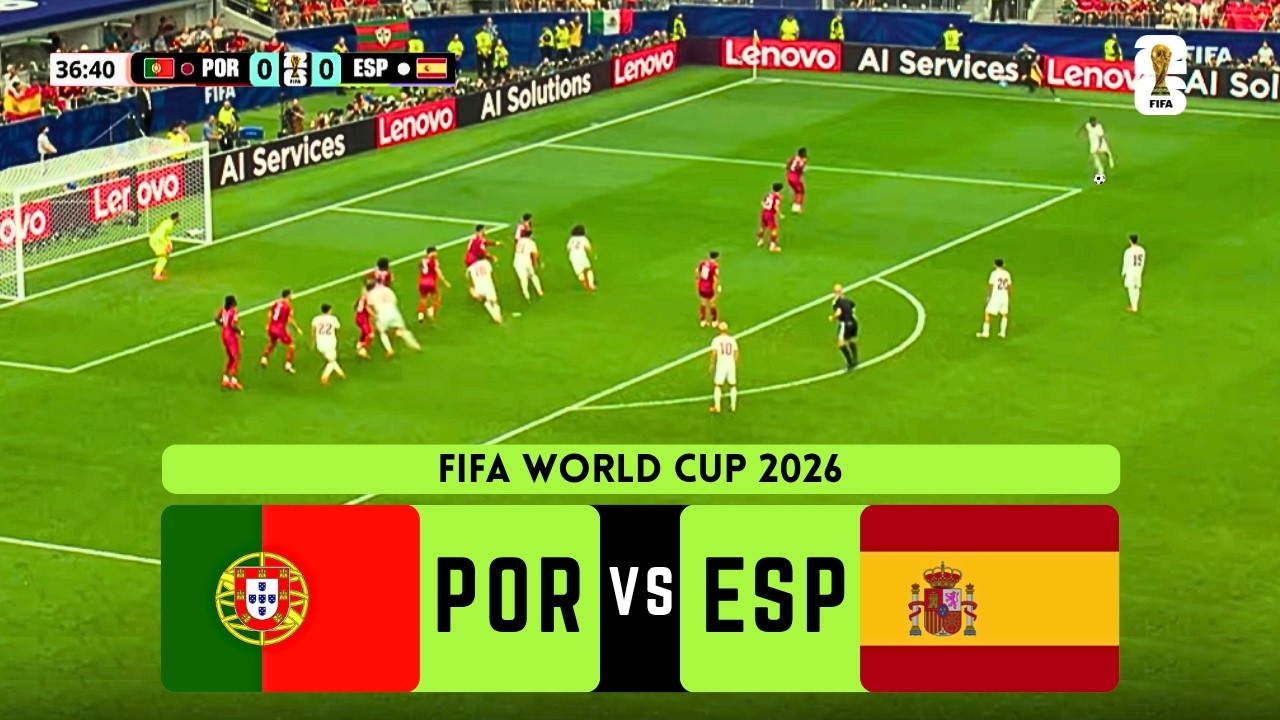 July 7, 2026 | Portugal vs Spain | FIFA World Cup 26 | Round of 16 | Football | EA FC26 Gameplay