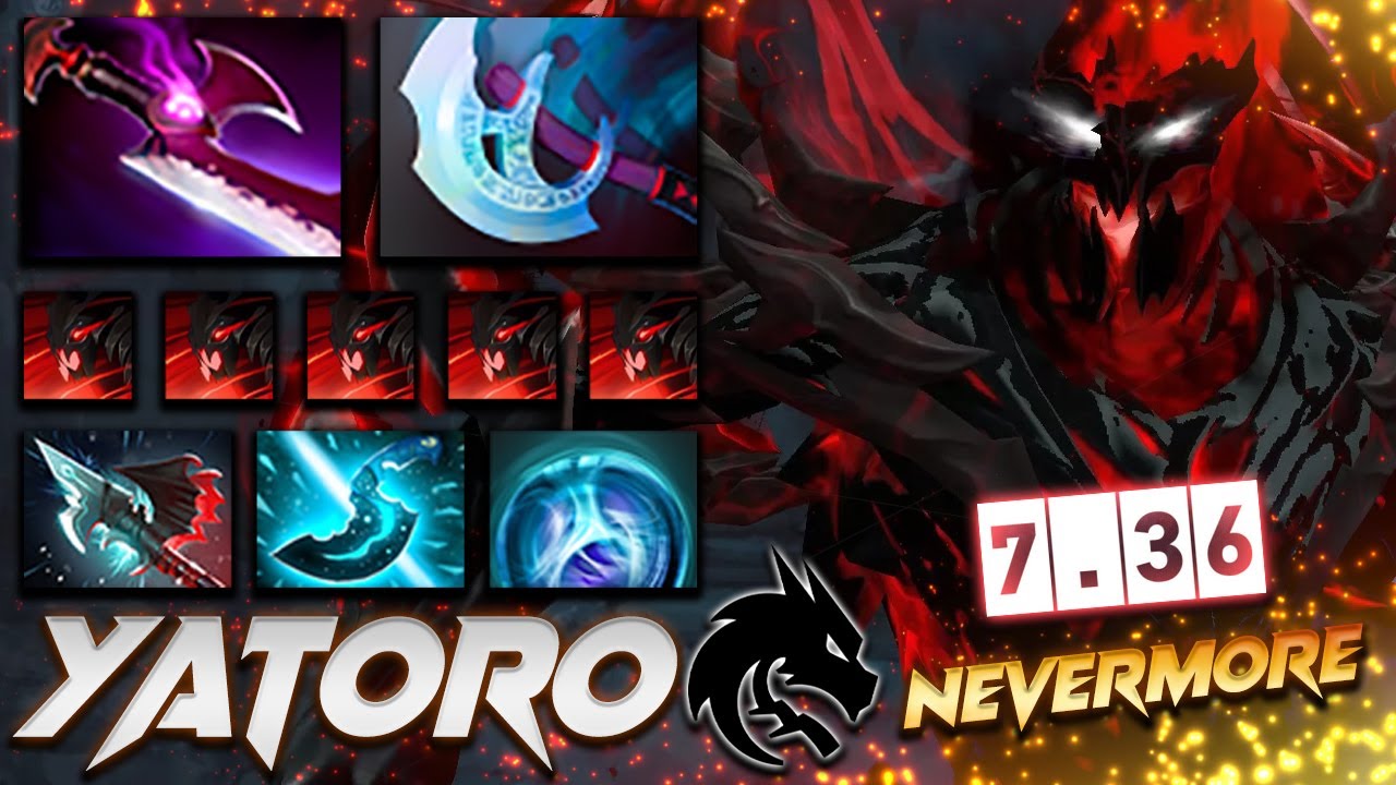 Yatoro Shadow Fiend Nevermore - 7.36 Patch - Dota 2 Pro Gameplay [Watch & Learn]