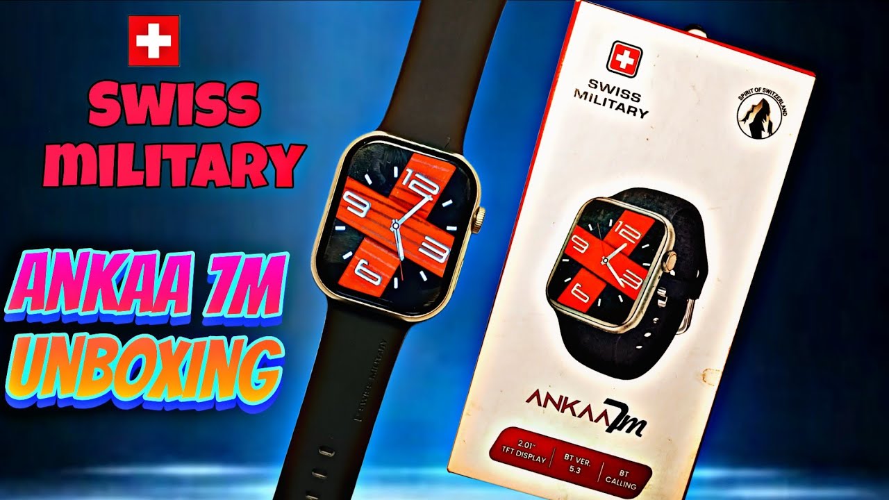 Swiss military AnKaa 7m Smartwatch unboxing #swissmilitary #unboxing